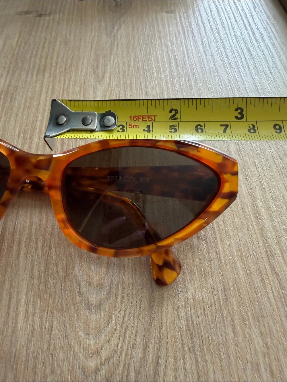 Vintage Alain Mikli Rare 1990's Tortoise 72 X 15 Cat Eye Sunglasses